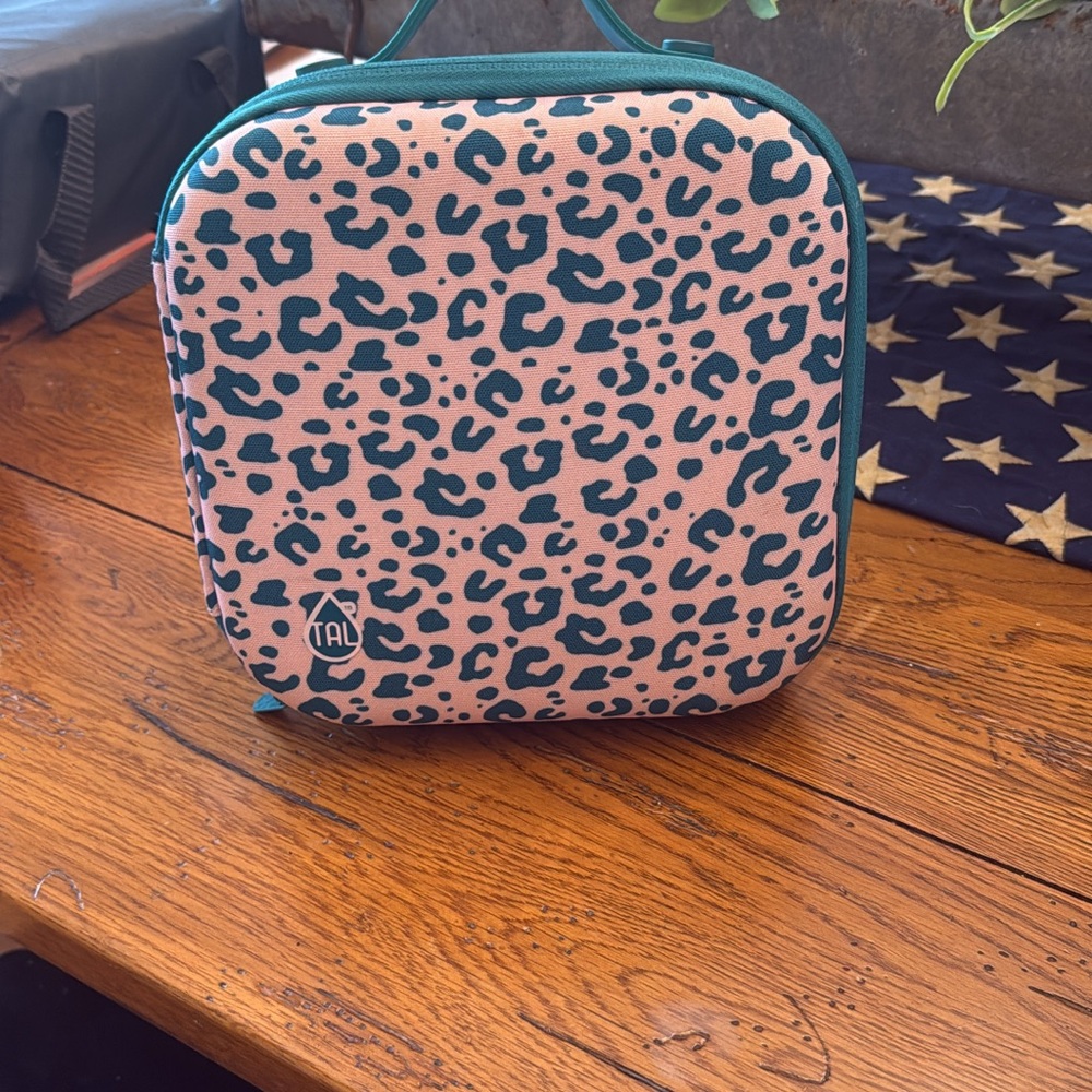 TAL Leopard Print Cosmetic Bag